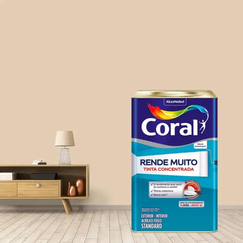 Tinta coral rende muito/ cor areia 250 reias