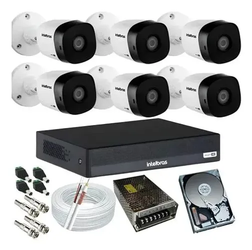Cftv intelbras 8 canais + instalacao 