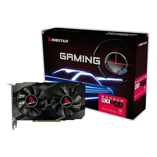 Placa de Vídeo | RX580 | 08GB | Biostar | Na Caixa