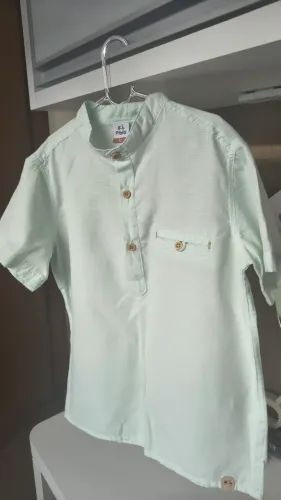 Camisa de algodão infantil