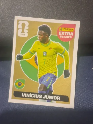 Figurinha Vini Jr. Ouro, Copa do Mundo 2026.