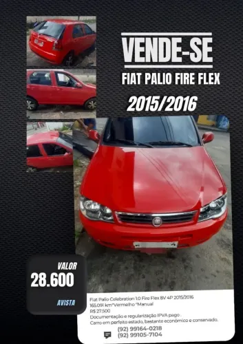 Fiat Palio Celebration 1.0 Fire Flex 8V 4P 2016