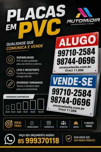 PLACAS EM PVC