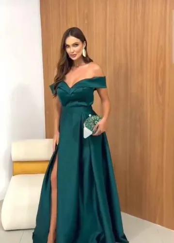 Vestido verde esmeralda 