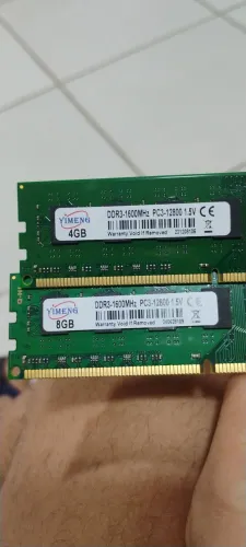 VENDE-SE MEMORIA RAM - 12g DDR3 1600MHz