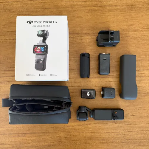 DJI Osmo Pocket 3 Kit Creators Combo Seminovo + acessórios