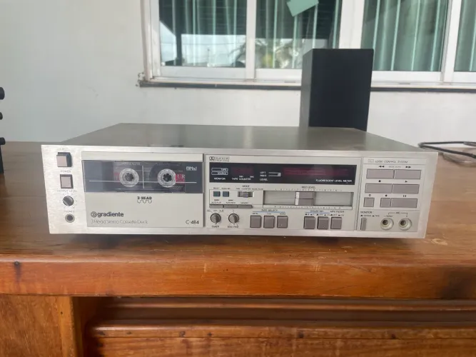 Tape deck gradiente 484 3 cabeças 