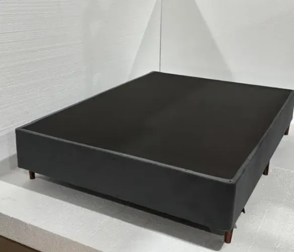 Base Box Casal Veludo 