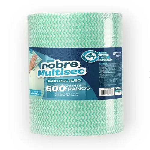 Pano Multiuso Perfex Azul Verde Branco 28x240m com 600 panos Promoção Entrega Gratuita