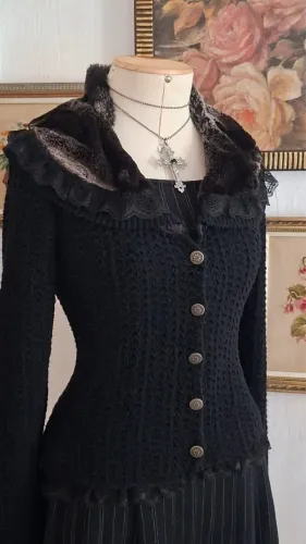 Casaco vintage lã bem grossa