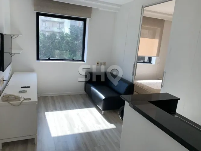 Studio em Higienópolis com 23m², 1 quarto e 1 vaga