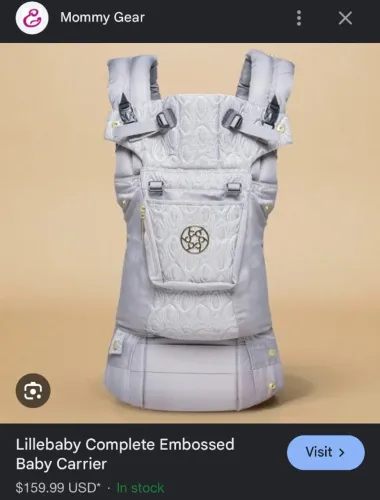 Canguru LÍLLÉbaby Complete Embossed Cinza