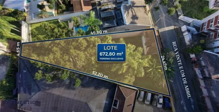 Terreno à venda, 672 m² por R$ 1.900.000,00 - Alto da Glória - Curitiba/PR