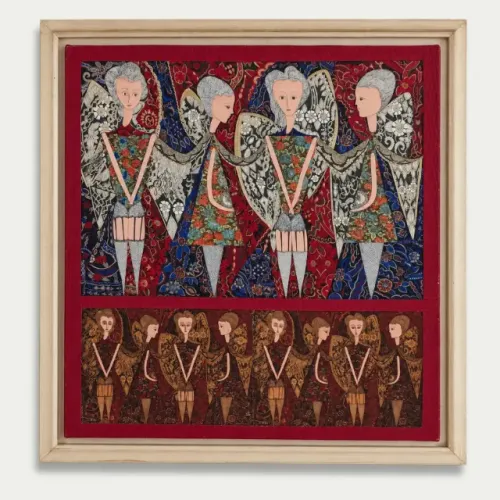 Obra de arte Original "Anjos Vermelhos" Bernadete Amorim