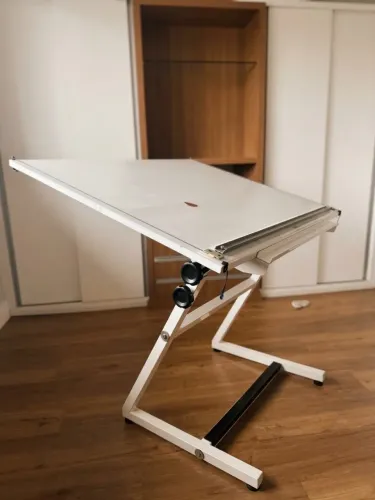 Mesa Prancheta De Desenho A1 Com Régua Paralela (Altura e Inclinação Ajustáveis)