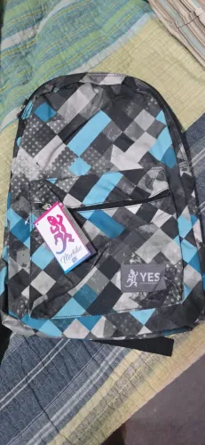 Mochilas Escolar Yes Street Estampadas Leve Preto Azul Aula Espaçosa Criança Grande Faculd