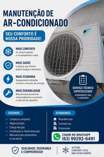 Ar condicionado, assistência técnica especializada 