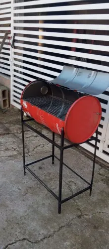 Churrasqueira a bafo artesanal