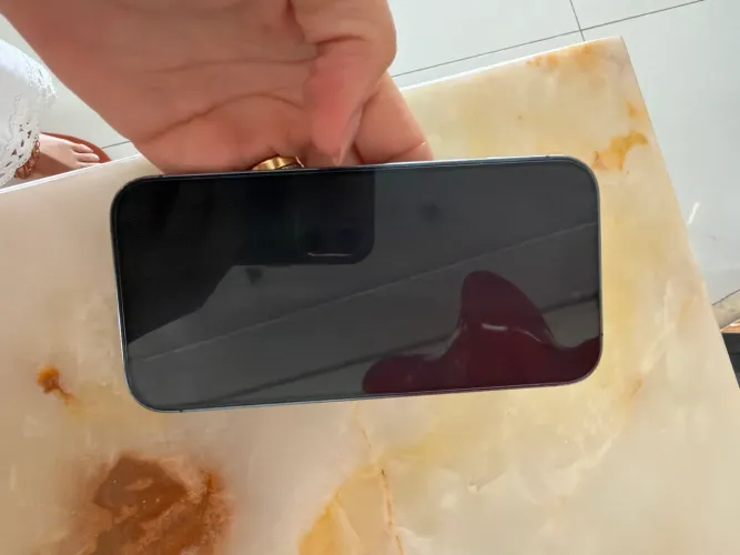 iPhone 14 Pro, 128GB, 83% saúde bateria, cor roxo.