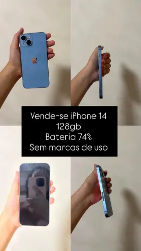 Celular iPhone 14 normal azul