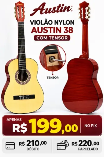Violão Iniciantes Austin nylon 38