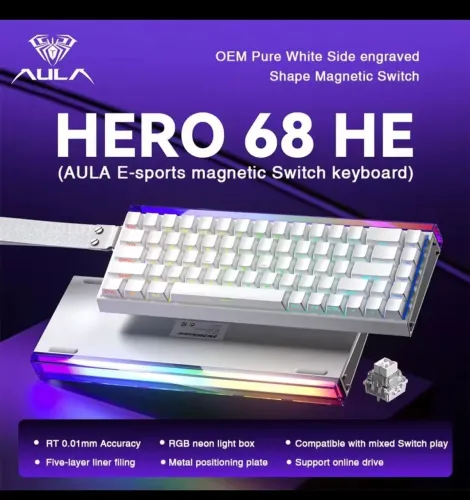Teclado Magnético Aula Hero 68 HE 8KHZ (NOVO)