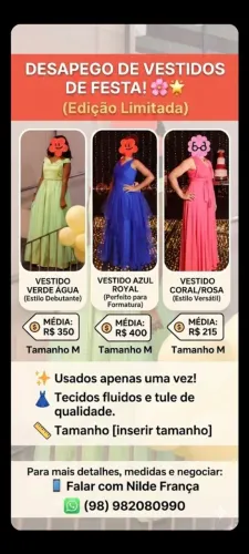 Vestidos de festa- Aluguel ou venda
