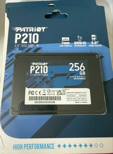 SSD 256GB PATRIOT NOVO LACRADO