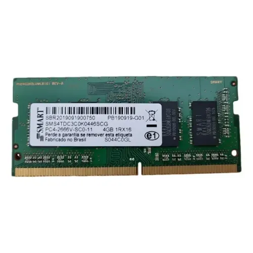 memoria 4gb DDR4 2666mhz Smart Notebook - SEMINOVA