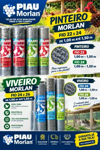 ? TELAS PARA PINTEIRO E VIVEIRO ? AGRO TUDO<br>? TELA PINTEIRO MORLAN
