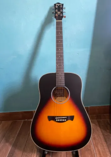 [Troco por notebook] VIOLÃO TAGIMA TW 25 WOODSTOCK DS - VIOLÃO+CAPA+CAPO+JOGO DE CORDAS 