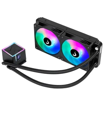 WATER COOLER RISEMODE GAMER ARGB RAINBOW 240MM AMD E INTEL