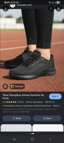 Tênis feminino da olímpicos semi novo