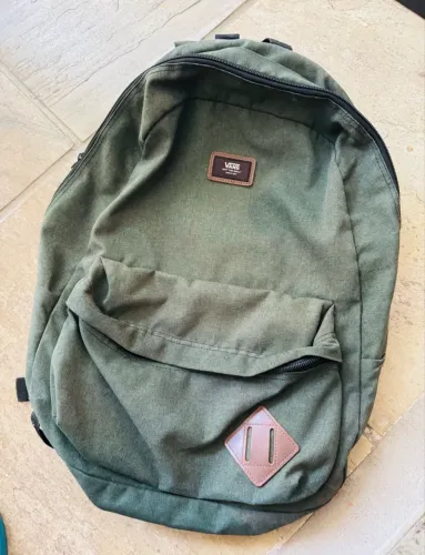 mochila vans verde original