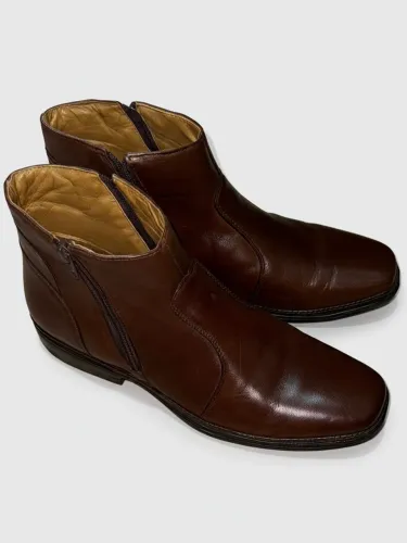 Bota Savelli couro legítimo marrom - elegância que começa nos pés