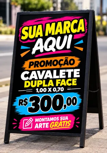 Cavalete em Lona - Dupla face