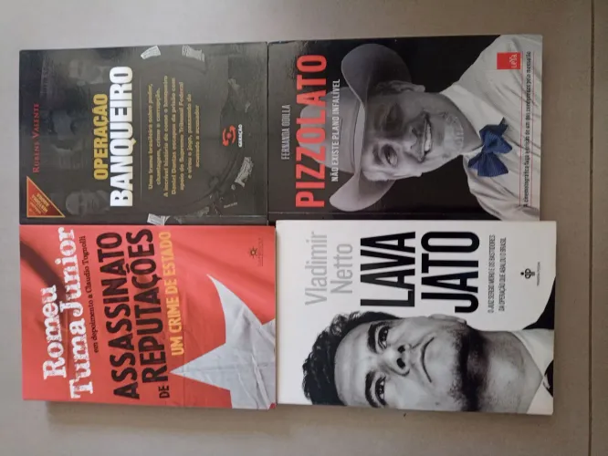 Livro Combo Assassinato de reputações, Lava Jato, Pizzolato, Operação Banqueiro