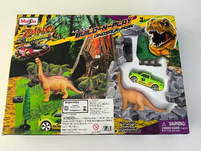  Brinquedos Maisto Dino Adventure Build/Play Dinosaur Park. (PRODUTO NOVO)