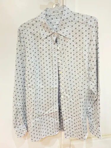 Camisa Original Dudalina. Feminina. Cinza. Tam 44. Perfeita!