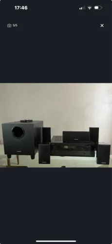 Home Theater - Receiver Onkyo Ht-r380 5.1 Preto - Leia A Descrição