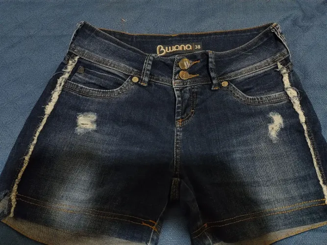 Short jeans feminina mini