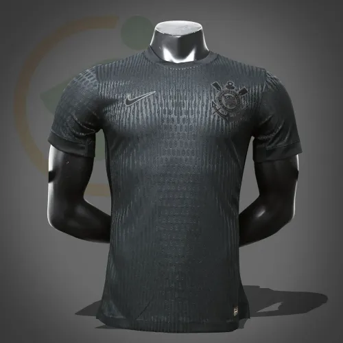 Camisa Corinthians Nike Versão Jogador All Black 24/25 Tailandesa