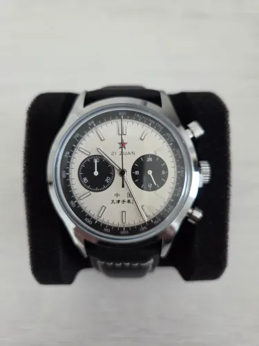 Relógio Cronógrafo panda Red Star 1963 - Novo<br>