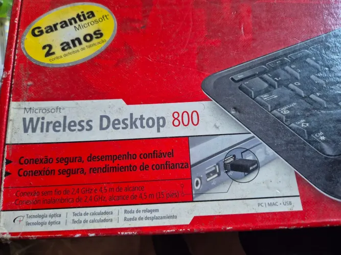 Teclado e mouse Wireless Microsoft Desktop 800