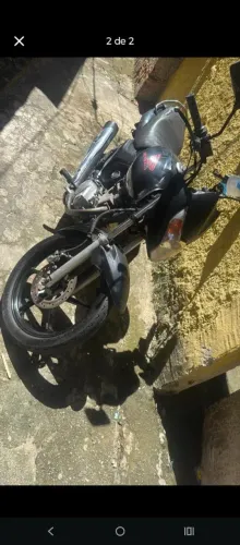 Mix Titan 150 preta estart aro estrela freio a disco