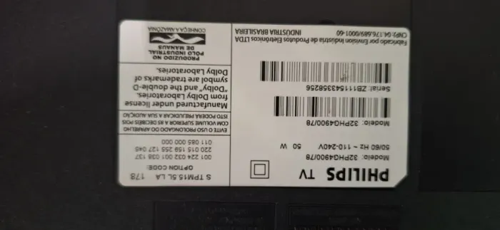 TV 32" TV 32" Philips LED HD