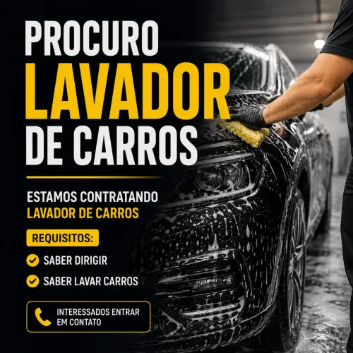 Vaga para lavador de carros