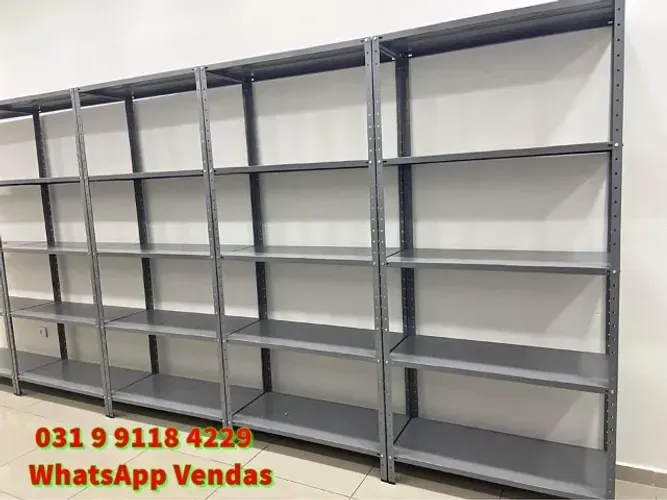 Estantes de aço Prateleiras 5 Divisórias Novas Frete grátis