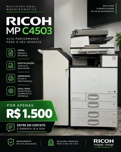 Venda de máquina Ricoh C4503
