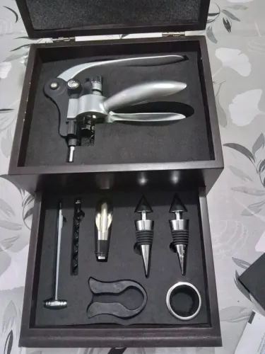 Kit abridor de vinhos 9 peças